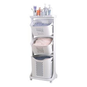 Honeybee 3-Layer Basket Organizer White Honeybee 3-Layer Basket Organizer White